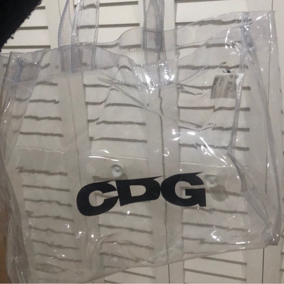 cdg clear tote